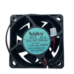 Nidec D06T-12PS5 03A Axial fan DC 12V 0.32A 60x60x25mm 6CM Chassis cooling fan