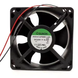 For SUNON KD2412PMB1-6A DC 24V 6.2W 120*120*38mm 2-wire Axial cooling fan