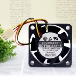 SANYO 109P0424H7D01 DC 24V 0.08A 40*40*15mm 3wire Fanuc system cooling fan
