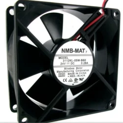 For NMB 3112KL-05W-B60 DC 24V 0.28A 80*80*32mm 2-wire Cooling Fan Ball bearing
