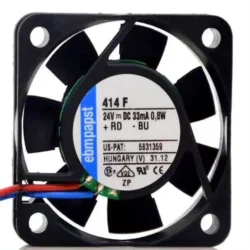 Ebm-papst Fan 414F DC Axial Fan 24V 0.8W 33mA 2-wire 40*40*10MM Cooling Fan