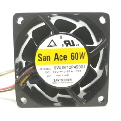 SANYO 9WL0612P4S001 SanAce Fan 12V 0.67A 60*60*25MM IP68 Splash Proof Axial Fan