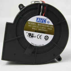 For AVC BA10033B12H blower fan DC 12V 1.32A 97*97*33MM 4-wires cooling fan