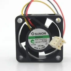 SUNON KDE1204PKV1 12VDC 1.2W 8.9CFM 40x40x20mm 3鈥慦ire PC Case Cooling Axial Fan