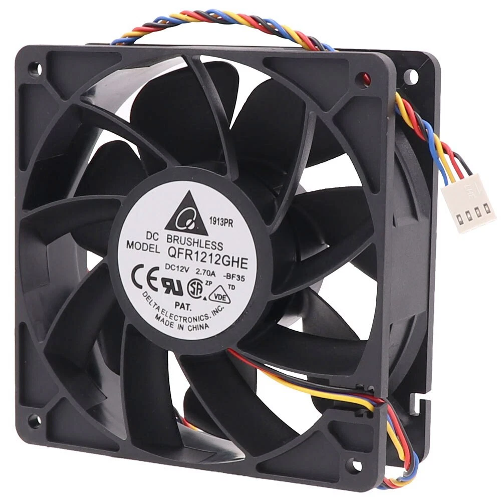 Delta Fan Model QFR1212GHE – Reliable Industrial Cooling Fan